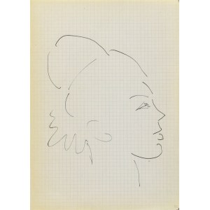 Jerzy PANEK (1918-2001), Kopf eines Mädchens im rechten Profil, 1964