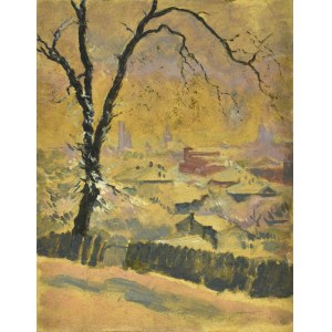 Józef PIENIĄŻEK (1888-1953), Urban landscape in winter