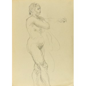 Kasper POCHWALSKI (1899-1971), Portrait of a woman standing in right profile, 1953