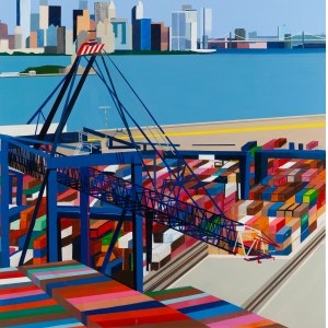 Malgorzata Sobinska (b. 1985, Czestochowa), Industrial Landscape - NYC, 2024.