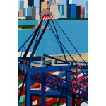 Malgorzata Sobinska (b. 1985, Czestochowa), Industrial Landscape - NYC, 2024.