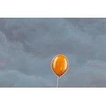 Aleksandra Lacheta (geb. 1992), Begegnung mit einem orangefarbenen Luftballon, 2024