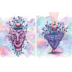 Eskaer, Enter to Imaginary World (diptych)
