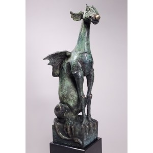 Robert Dyrcz, Mascaron (Bronze, height 40 cm)