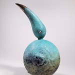 I.K., Kreisförmiger Tukan (Bronze, Höhe 33 cm)