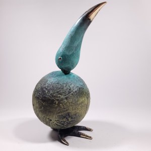 I.K., Round Toucan (Bronze, hauteur 32 cm)