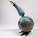 I.K., Round Toucan (Bronze, hauteur 32 cm)
