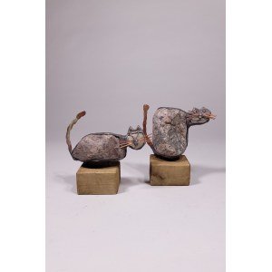 Jacek Drzymała, Stone Cats - a couple (Small)