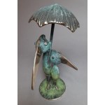 I.K. Vtáky pod dáždnikom (bronz, výška 34 cm )