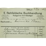 KSIĘGARNIA CURT BOETTGER Poznań [E. Rehfeldsche Buchhandlung] , 29.IV.1922r.