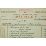 KSIĄŻNICA NARODOWA M. Niemierkiewicz duplikat rachunku dla Uniwersytetu Poznańskiego 25.V.1921r.