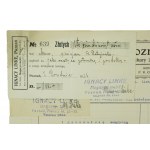 IGNACY LINKE Furniture Warehouse Poznań Piekary 22/23, set: bill, delivery receipt, payment receipt, dated November-December 1926.