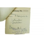 IGNACY LINKE Furniture Warehouse Poznań Piekary 22/23, set: bill, delivery receipt, payment receipt, dated November-December 1926.