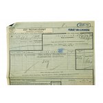 PKP waybill for delivery from Poznañ Tama Garbarska to Puszczyk 2 crates with glass sheets, dated 26.V.1937.