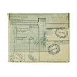 PKP waybill for delivery from Poznañ Tama Garbarska to Puszczyk 2 crates with glass sheets, dated 26.V.1937.