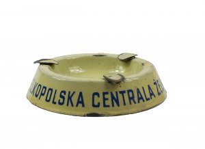 Wielkopolska Central Iron ESTEREICH and KACZMAREK original , enameled ashtray with company advertisement, RARE