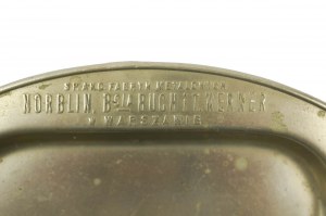 NORBLIN Norblin advertising ashtray, Buch Brothers and T. Werner in Warsaw, a VERY nice piece