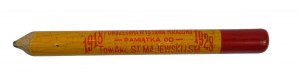 Původní tlustá tužka s reklamou Tow. Akc. St. Majewski na Všeobecné národní výstavě v Poznani [1929], VELMI RARITNÍ