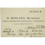 G. GERLACH Warszawa Fabryka Instrumentów Geodezyjnych i Rysunkowych OFERTA dla Wydziału Rolniczo-Leśnego Uniwersytetu Poznańskiego z dnia 21.10.1921r.