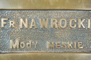 Franciszek Nawrocki Mode masculine, plaque massive, bronze, dimensions approx. 18 x 11 cm