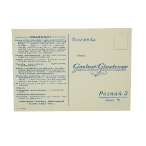 GUSTAW GLAETZNER Headquarters of building materials and roof tiles ADVERTISEMENT POSTAGE