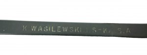 K. WASILEWSKI & S-ka , signierter automatischer Druckbleistift und zwei signierte Schreibfedern