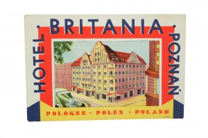 Publicité HOTEL BRITANIA POZNAŃ [1920-1945].