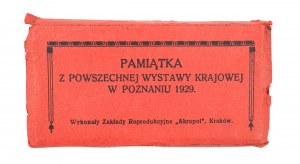 PAMIĄTKA z Powszechnej Wystawy Krajowej w Poznaniu 1929 LEPORELLO z fotografiami obiektów targowych