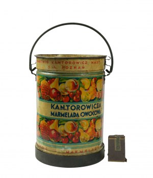 [Poznaň] Hartwig Kantorowicz okrúhly, stredná veľkosť, originálna plechovka 