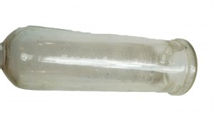 [Gniezno] B. KASPROWICZ originálna fľaša s reliéfnym nápisom B. KASPROWICZ, GNIEZNO[W].