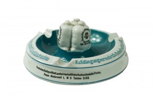 [Poznan] Original ashtray with advertisement of the German Kalisyndykat Society Agricultural Information Office Poznan, [W].
