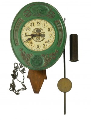 [Lodz] LEJB CHMIELEWSKI original clock from the First Russian Clock Factory in Lodz, [19th/20th century], VERY RARE[W].