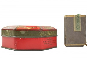 Původní plechová krabička Sole Makers W.M. Livens & Co. Ltd. Newcastle upon Tyne, Anglie[W].