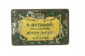 A. BATSCHARI Hoflieferant Baden-Baden 50 cigaret SLEIPNER, původní plechová krabička, [W].