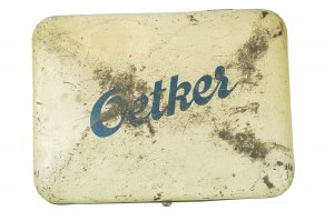 OETKER original , boîte en fer blanc pour les spécialités du Dr.