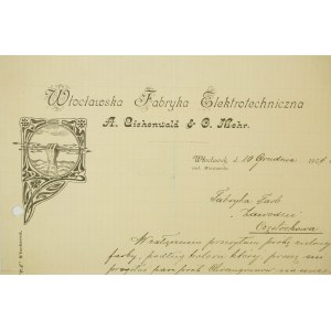 Włocławska Fabryka Elektrotechniczna A. Cichenwald & O. Mohr, 10 grudnia 1904r., KORESPONDENCJA, [BS]