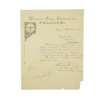 Włocławska Fabryka Elektrotechniczna A. Cichenwald & O. Mohr, 10 grudnia 1904r., KORESPONDENCJA, [BS]