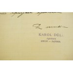 [Lwów] Apteka pod Aniołem Stróżem Karola Dülla we Lwowie ul. Pańska 21, RACHUNEK z 8 maja 1900 roku
