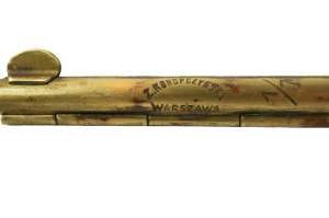 Z. Konopczyński Varsavia originale, metallo, dispositivo di presa a matita apribile, firmato Z.Konopczyński