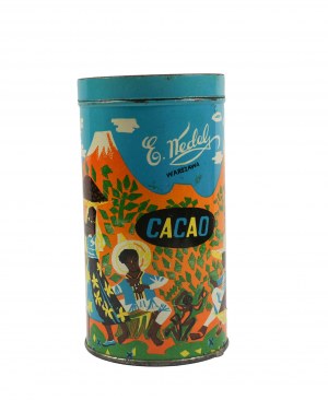 E. WEDEL Warsaw original metal tin for CACAO, [LS].