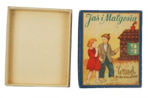 WAWEL Krakow Boîte en carton originale pour les chocolats JAS & MAŁGOSIA, années 1960, [LS].