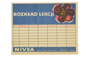 Fabbrica di saponi e cosmetici NIVEA di Lechia Poznań - PROGRAMMA DI LEZIONE, anni '70[LS].
