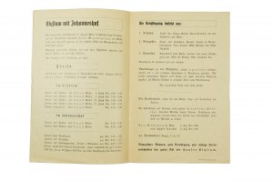 Liste de prix pour un séjour dans la maison d'hôtes Elysium et Johanneshof à Ladek-Zdrój [Bad Landeck i. Schl.], [AW1].