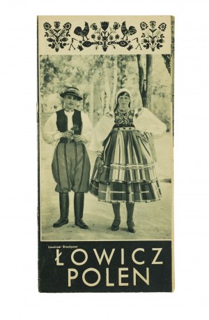 LIGA DE SOUTIEN AUX TOURISTES Dossier pour les étrangers faisant de la publicité pour la région de ŁOWICZ, photos, allemand, 1937, [AW1].