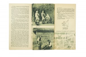 LIGA TURISTICKEJ PODPORY Priečinok pre cudzincov propagujúci región ŁOWICZ, fotografie, nemčina, 1937, [AW1].