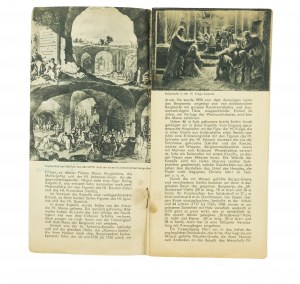 Faltblatt der LEAGUE FOR THE SUPPORT OF TOURISM (Vereinigung zur Förderung des Fremdenverkehrs) für Ausländer, Werbung für das Salzbergwerk Wieliczka, Fotografien, deutsch, 1937, [AW1].