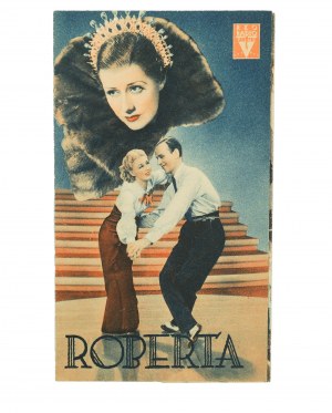 Leták ROBERTA propagujúci film s Fredom Astairom v hlavnej úlohe [1935], [AW1].