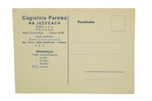 Fabbrica di mattoni a vapore di Jeżyce Sp. z o.o. Poznań, TASCA con pubblicità della fabbrica di mattoni, [AW1].