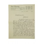 [Leszno] Paul NIESSING Conserven Fabrik und Spargelplantagen / Fabryka konserw i plantacja szparagów, KORESPONDENCJA z 21.5.1918r., [AW1]