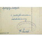 Magazyn Fortepianów Fr. Pawlak & J. Jóźwiak, Poznań Walki Młodych 22, RACHUNEK za pianino, 1947r., autograf właściciela, [AW1]